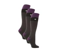 3 Pack Ladies Winter 2.3 TOG Thermal Long Knee High Ski Socks