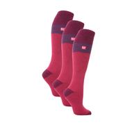 Heat Holders 3 Pack Ladies Winter Thermal Long Knee High Ski Socks - Black