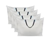 3-Pack Large Storage Duffle Bags - Heavy Duty Foldable Travel Bags with Zippers & Handles - Water-Resistant Moving Totes for Luggage, Camping, Gym, Laundry - Random Colors