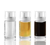3-Pack Leakproof Small Glass Oil and Vinegar Dispenser Bottles - Perfect for Kitchen Use - 100ml Each (3.38oz)