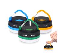 3 Pack LED Camping Lantern, Waterproof Tent Light with Hook - Portable Battery Powered Outdoor Lights, 3 Modes for Camping, Hiking, Fishing, Emergency, Garden, Power Cuts, Blackout