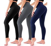 3 Pack Leggings for Women-No See-Through High Waisted Tummy Control Yoga Pants Workout Running Legging, 02-assorted1, Small / Medium
