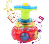 3 Pack Light Up Spinnings Top for Kids, Flashing Spinnings Toy,Music Gyroscope LED Shining Toys-Random Color
