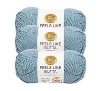 (3 Pack) Lion Brand Yarn 215-108A Feels Like Butta Yarn, Dusty Blue