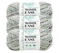 (3 Pack) Lion Brand Yarn 641-542C Wool-Ease Thick & Quick Bonus Bundle Yarn, Seaglass
