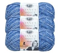 (3 Pack) Lion Brand Yarn 860-300E Vanna's Choice Yarn, Denim Mist