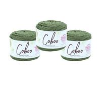 (3 Pack) Lion Brand Yarn Coboo Bamboo Yarn, Olive