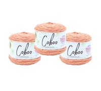 (3 Pack) Lion Brand Yarn Coboo Bamboo Yarn Peach