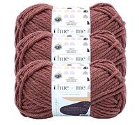 (3 Pack) Lion Brand Yarn Hue & Me Bulky Yarn, Love Song | Two of Wands Designer Color Coordinated Chunky Yarn Wool Acrylic Fiber Blend for Knitting and Crochet, Bulky Blankets