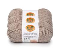 (3 Pack) Lion Brand Yarn Touch of Alpaca Yarn, Taupe