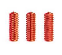 3-Pack Little Ouchies Pain Fidget Toys, 3D Printed Spiky Grippie Stim Keychain, EDC Fidget Toys Adults, Relieve Anxiety,ADHD & ADD Focus Aid,Portable Stress Relief Gadgets for Adults (Laser Red)
