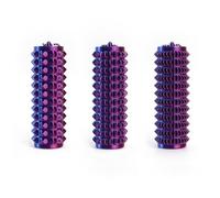 3-Pack Little Ouchies Pain Fidget Toys, 3D Printed Spiky Grippie Stim Keychain, EDC Fidget Toys Adults, Relieve Anxiety,ADHD & ADD Focus Aid,Portable Stress Relief Gadgets for Adults (Laser Purple)