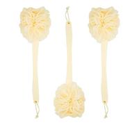 3 Pack Long Handled Loofah Back Scrubber, Exfoliating Body Sponge for Shower, Bath (45.7 cm)