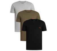 3 Pack Lounge T-Shirts Grey/Green/Navy S