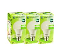 (3 Pack) Lowenergie A60 LED Bulb 7w B22 3000K