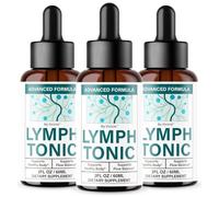 (3 Pack) Lymph Tonic Drops - Official Lymph Tonic Oral Liquid Drop Advanced Formula Support for Maximum Strength, All Natural Ingredients Vitamin for Overall Health & Wellness, 3 Bottles for 3 Months