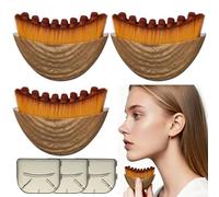 3 Pack Lymphatic Contour Face Brush, Lymphatic Drainage Contour Face Brush Massager with Prtective Case, Fit The Skin Precisely