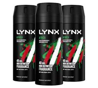 3 Pack Lynx Body Spray Deodorant, Africa, 150ml