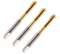 3 Pack - M6 x 1 Spiral Point Tap HSS M2 Titanium (TiN) Coated 6mm Thread. Metric Hand/Machine Screw Tap Metric Coarse. for Tapping Through Holes