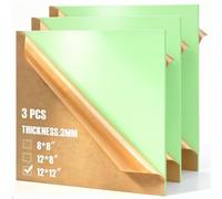 3 Pack Macaron Lime Green Pastel Cell Cast Acrylic Sheets 11.8x11.8x1/8” | Matte&Glossy Finish,Diode&CO2 Laser Compatible Opaque Acrylic for Fall Decor,Signs Making,Stencils Crafts,DIY Home Decor