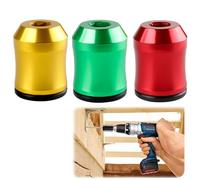 3-Pack Magnetic Drill Bit Holder Set - Red,Yellow,Green Magnetic Screwdriver Bit Holder with Anti-Slip & Durable Magnetic Screw Holder Ring,Universal Screwdriver Magnetizer for Power Tools