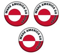 3 PACK - Make America Go Away (MAGA) - 59mm Badge Statement