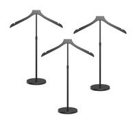 3 Pack Mannequin Torso, 20-34 Inch Adjustable Shirt Display Stand, Black