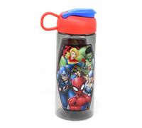 [3-Pack] Marvel Universe 16.5oz Kids Sullivan Sports Water Bottle, BPA-free, Black, Red, Blue