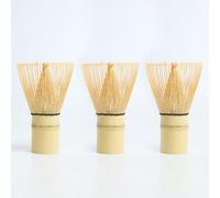 3 Pack Matcha Whisk Set, 100 Prongs Natural Bamboo Chasen, Traditional Japanese Tea Whisk for Authentic Matcha Preparation, Handmade Matcha Stirrer Brush for Tea Ceremony & Daily Use