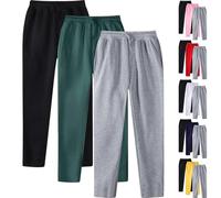 3 Pack,Men Casual Loungewear Trousers UK Clearance,Men's Gym Joggers Causal Jogging Pants Straight Leg Sweatpants Fitness Exercise Tracksuit Bottoms Soft Breathable Drawstring Elasticated Waist Pant