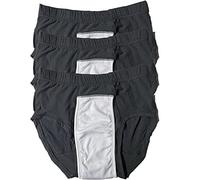 3-Pack Men’s Incontinence Underwear Briefs Regular Absorbency Reusable Washable Urinary Incontinence Pants (XL, Black)