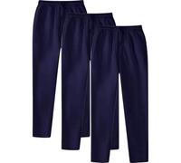 3 Pack Mens Jogging Bottoms with Pockets Elastic Waist Gym Trousers for Men UK Plain Colour Straight Leg Track Bottom Casual Drawstring Sweatpants Fashion Athletic Pants