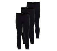 3 Pack Men's Long Johns Dunova by Ammann 197881 M-2XL Black and Dark Blue