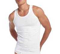3 Pack Mens Quality 100% Cotton Vests - White, X-Large