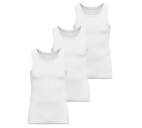 3 Pack Men's Sleeveless Vests Doppelripp Exquisit by Ammann 433112 M-6XL White