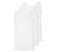 3 Pack Men's Sports Vest Monaco Elastic-Single by Esge Size M-3X White or Black