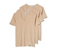 3 Pack men's T-Shirt V-neck cotton flex by Cito 323-03-782 Size M-3XL Brown