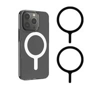 3 Pack Metal Ring for MagSafe Sticker,Compatible with MagSafe Ring,Magnetic For Phone Case,iPhone & Samsung Cases, Support Wireless Charging, (Black x2 + White x1)