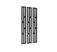 3 Pack Metal Room Dividers, Floor to Ceiling Wall Partitions, Space Separators for Bathroom Apartment, Versatile Privacy Screen White 63in