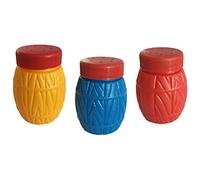 3 Pack Mexican Salt Shakers - Barrel Shaped Salt Shakers - Saleros Mexicanos - Saleros de barril - Saleros Barrilito - Set de 3 - Assorted Colors