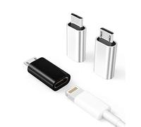 3-Pack,Micro USB to for Lightning Adapter,for Lightning Female to Microusb Male Adapter for Apple for iPhone 5s 6 6s 7 8 Plus se2 x xr xs 11 12 Mini max pro for Ipad Connector Converter Port