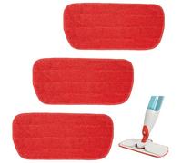 3 Pack Microfiber Mop Pads for OXO Good Grips Spray, Reusable & Washable, Mop Not Included, Red