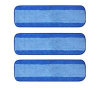 3 Pack Microfiber Mop Refill Mop 18" Washable and Hard Surface Reusable Pad Floor