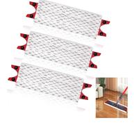 3 Pack Microfibre Mop Head Replacements, Mop Head Refill Compatible with Vil-eda 1-2 Spray UltraMax O-Cedar Reusable Cleaning Pads Machine Washable for Efficient Deep Cleaning Remove Stains Floor