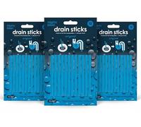 3 Pack Mighty Blast Easy Flow Drain Sticks Scented, 36 Pcs Smell Eliminator, Drain Stick Unblocker, sink cleaner for smelling, Sink Deodoriser, Waste pipe cleaner