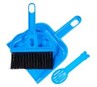 3 Pack Mini Hand Broom and Dustpan Sand Scooper Set Cage Cleaner, Cleaning Tool Set for Animal Waste for Guinea Pigs, Cats, Hedgehogs, Hamsters, Chinchillas, Rabbits, Reptiles and Other Small Animals