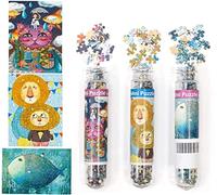 3 Pack Mini Jigsaw Puzzles 150 Pieces for Adults Small Jigsaw Puzzle 6 x 4 Inches House Decor Puzzles