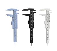 3 Pack Mini Vernier Calipers 80 Millimeters with Dual Metric and Imperial Scale - Precision Measuring Tool Accurate to 0.05 Millimeters for Jewelry Making Carpentry DIY Projects Office Use and Teachin