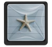 3 Pack Minimalist Starfish Black Cabinet Knobs Black Single Hole Drawer Square knob Kitchen Cabinet and Drawer Pulls Handle Hardware