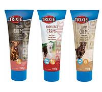 3 PACK MIXED VARIETY TRIXIE PREMIO DOG PATE BACON LAMB BEEF FLAVOUR DOG TREATS